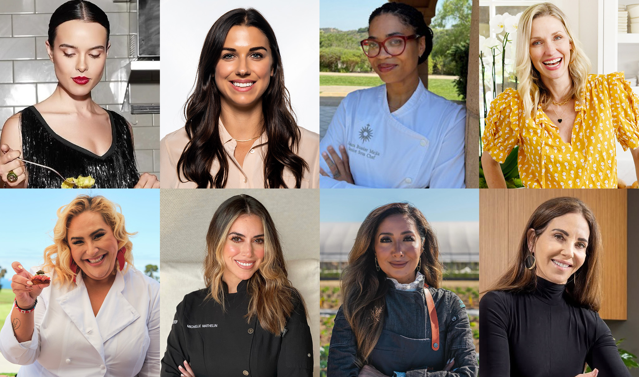 Game Changers Dinner at the Fairmont Grand Del Mar Hosted by Alex Morgan with Justin Vineyards & Winery, and Chefs Adria Marina, Catherine McCord, Claudia Sandoval, Michelle Mathelin, Zuzu Khawaja, Izzy Bausier and Karen Krasne