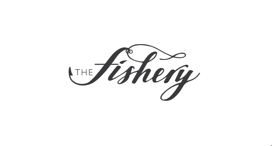 Brand logo for The Fishery in elegant cursive typography