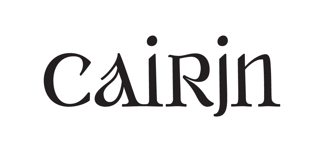Logo containing the word 'cairin' in a decorative serif font.