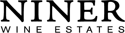 Niner Wine Estates logo: large serif 'NINER' with 'WINE ESTATES' in smaller letters beneath.