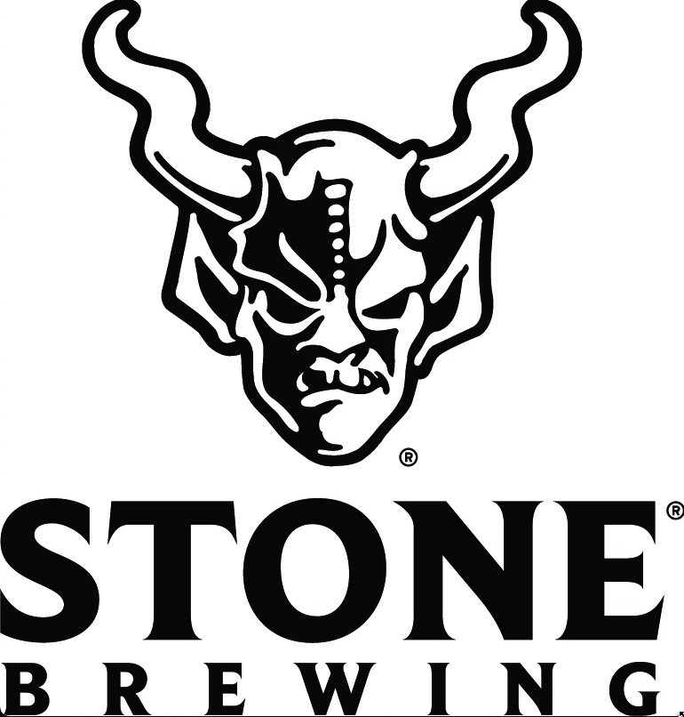 Stone Brewing logo: a horned demon head above the bold word STONE BREWING.