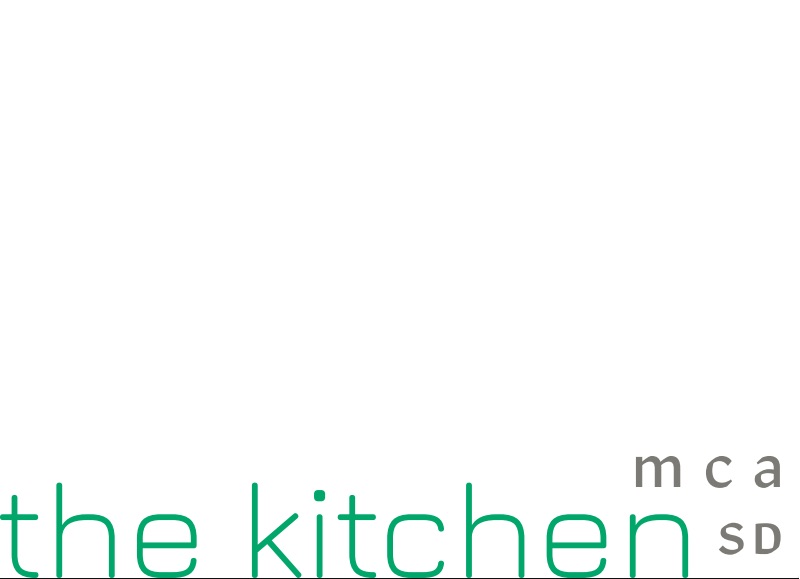 Logo showing the words 'the kitchen' in green lowercase letters with gray 'mca' and 'sd' letters to the right