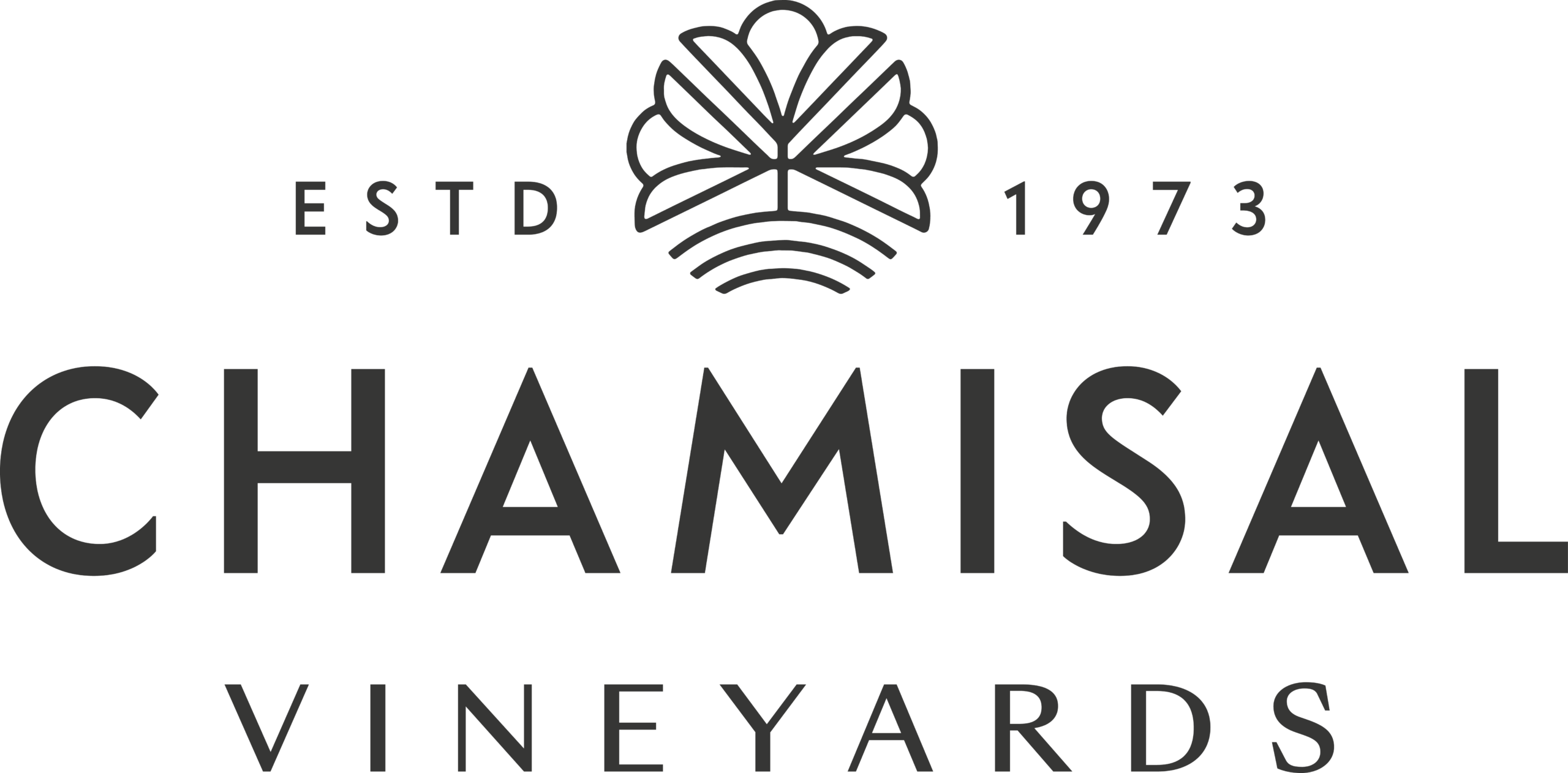 Chamisal Vineyards logo with a decorative crest and the text ESTD 1973 above the brand name